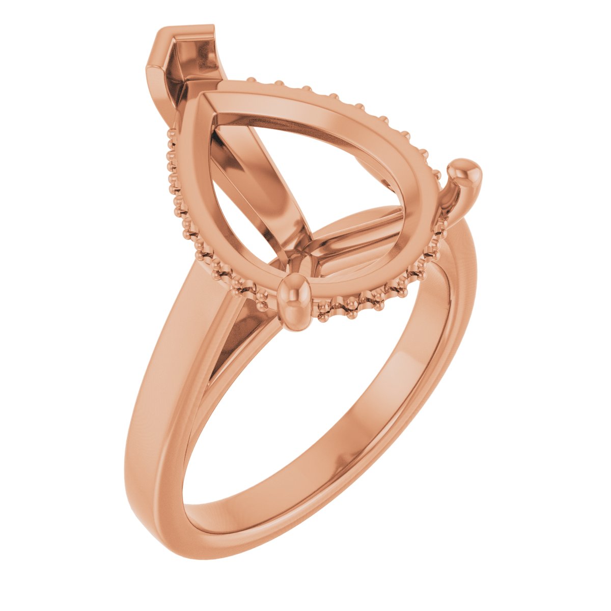 Hidden Halo-Style Engagement Ring
