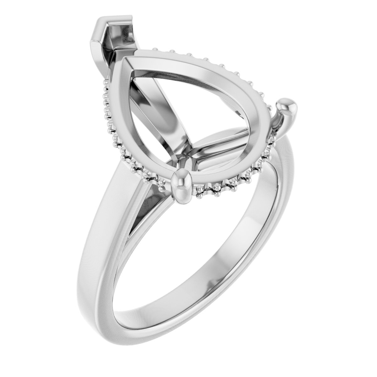 Hidden Halo-Style Engagement Ring