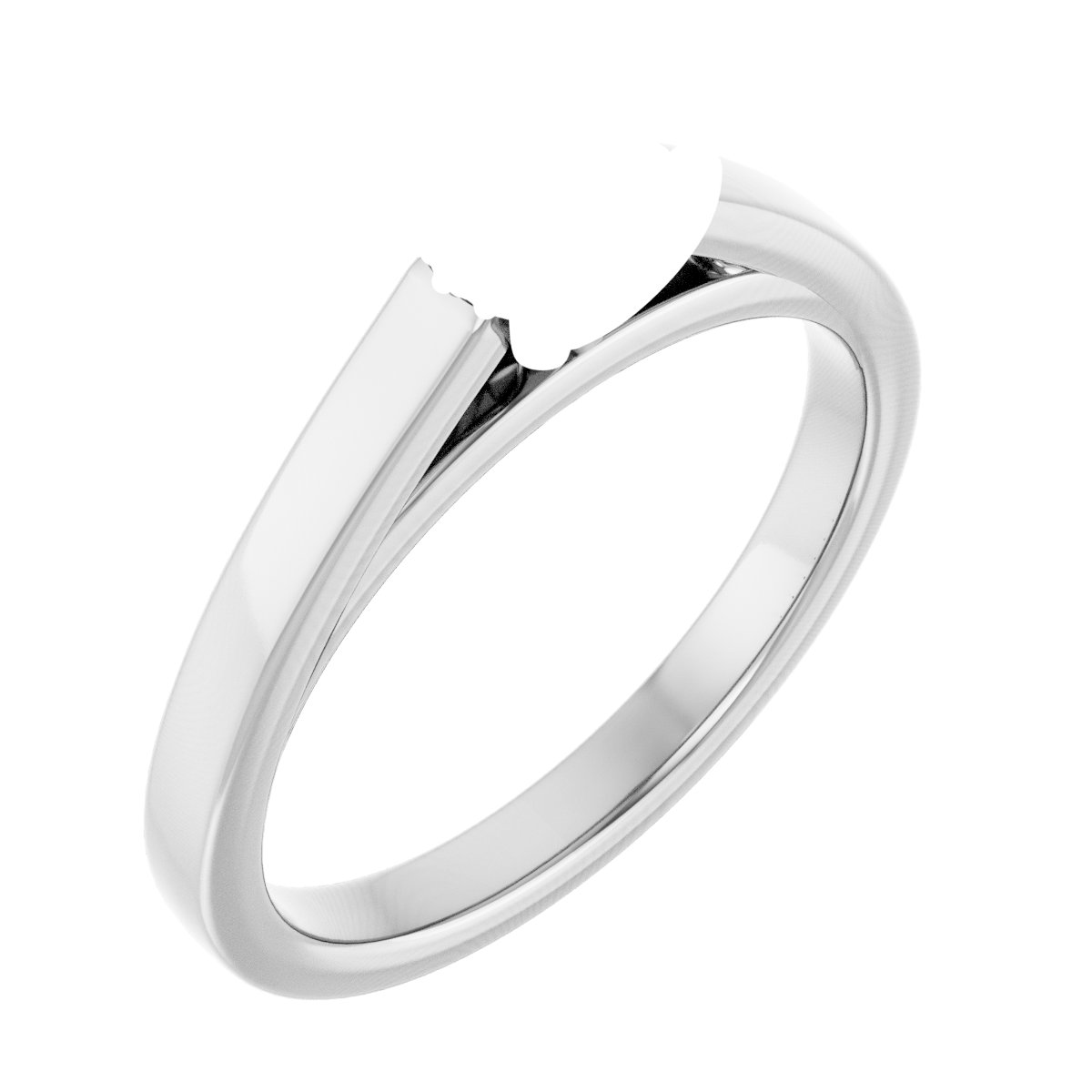 Hidden Halo-Style Engagement Ring
