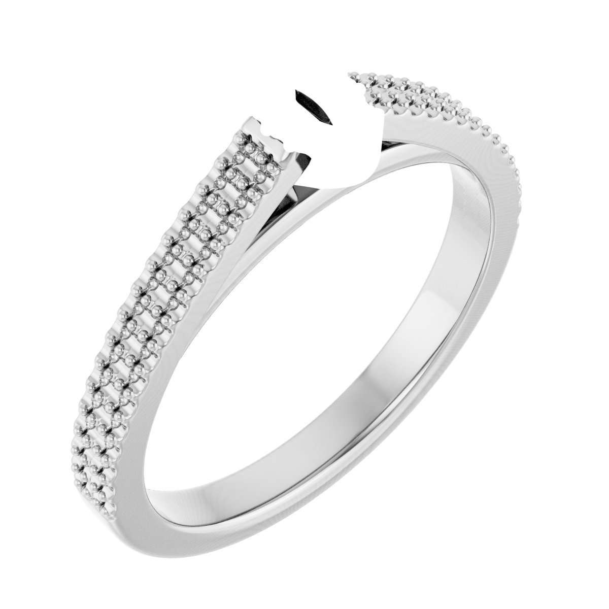 Hidden Halo-Style Engagement Ring