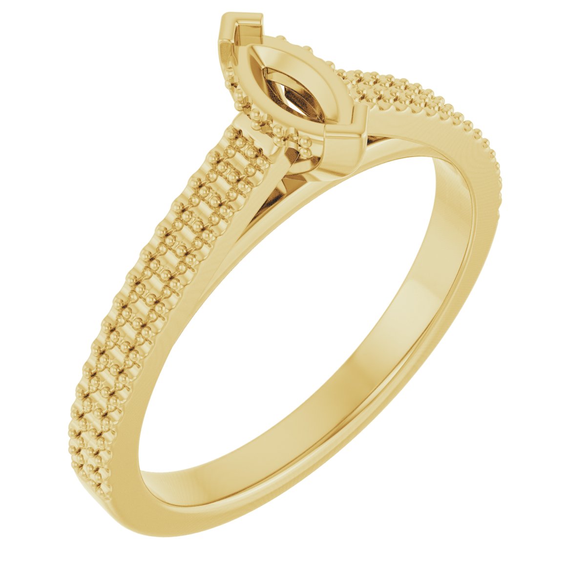 Hidden Halo-Style Engagement Ring