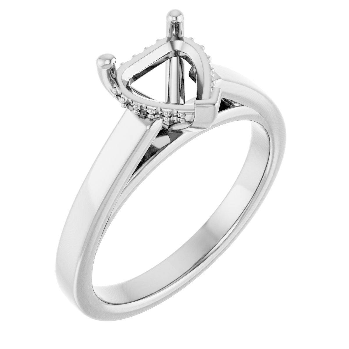Hidden Halo-Style Engagement Ring