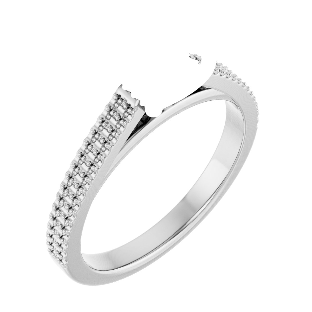 Hidden Halo-Style Engagement Ring