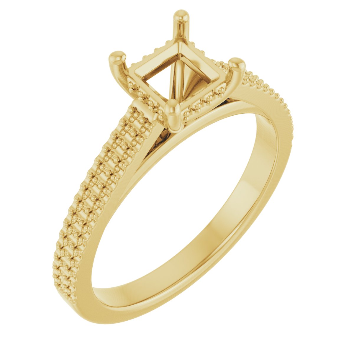 Hidden Halo-Style Engagement Ring