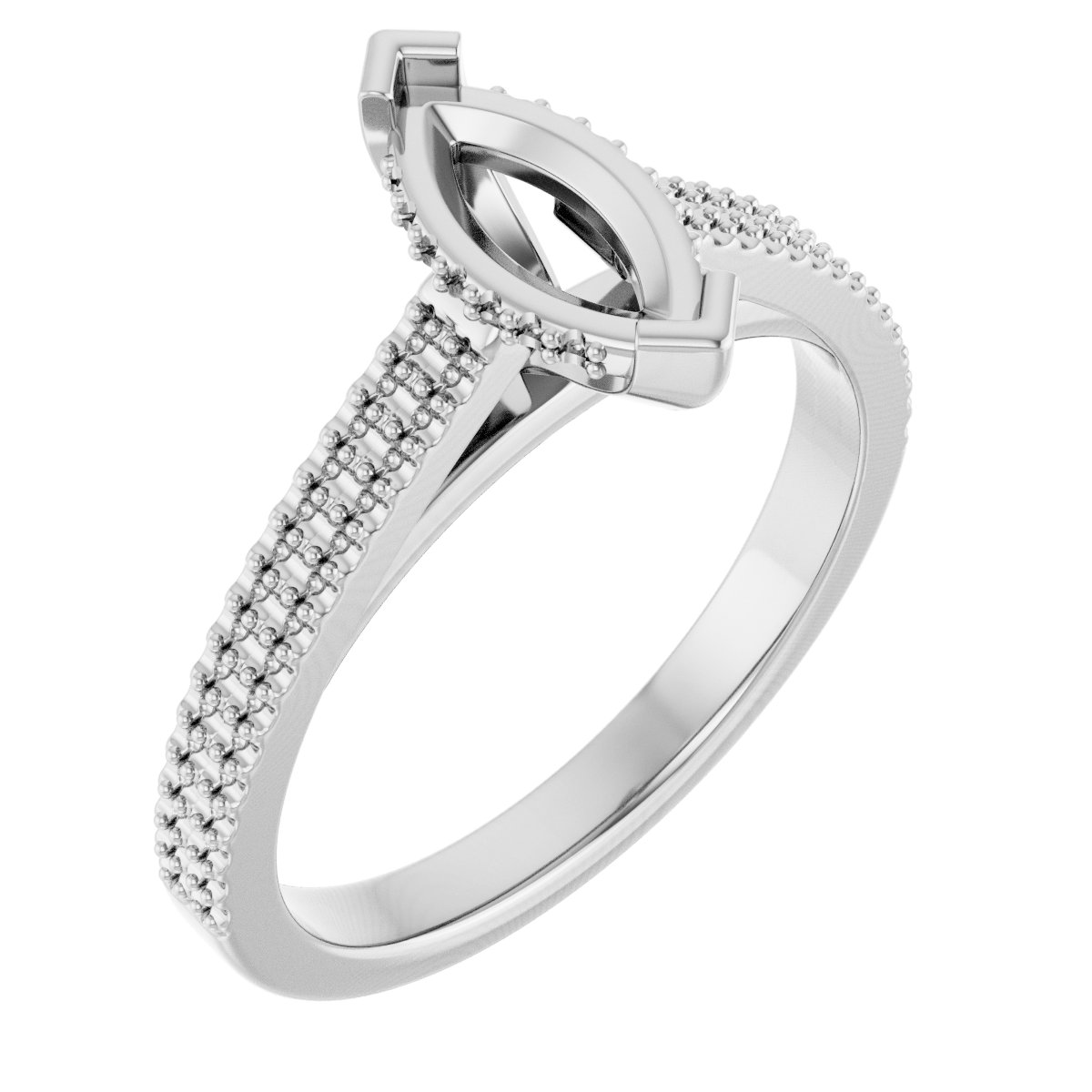 Hidden Halo-Style Engagement Ring
