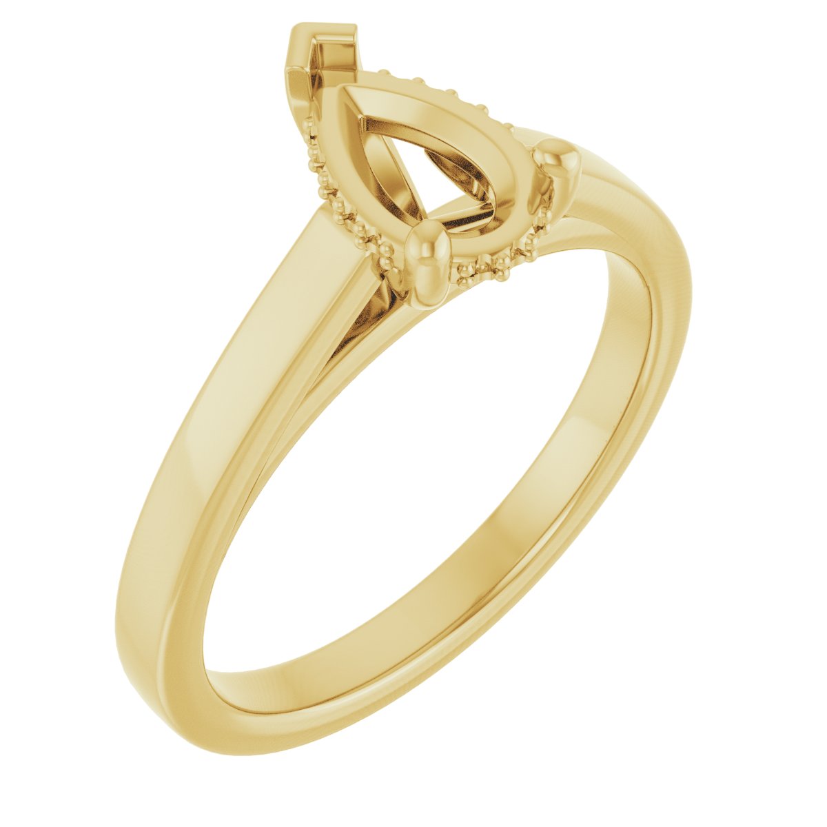 Hidden Halo-Style Engagement Ring