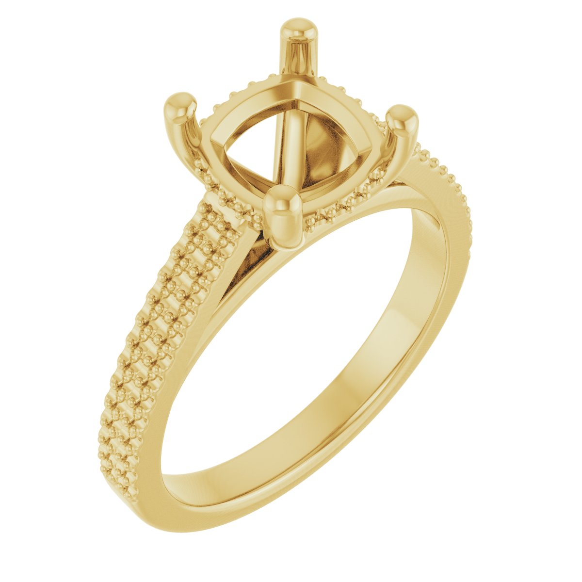 Hidden Halo-Style Engagement Ring