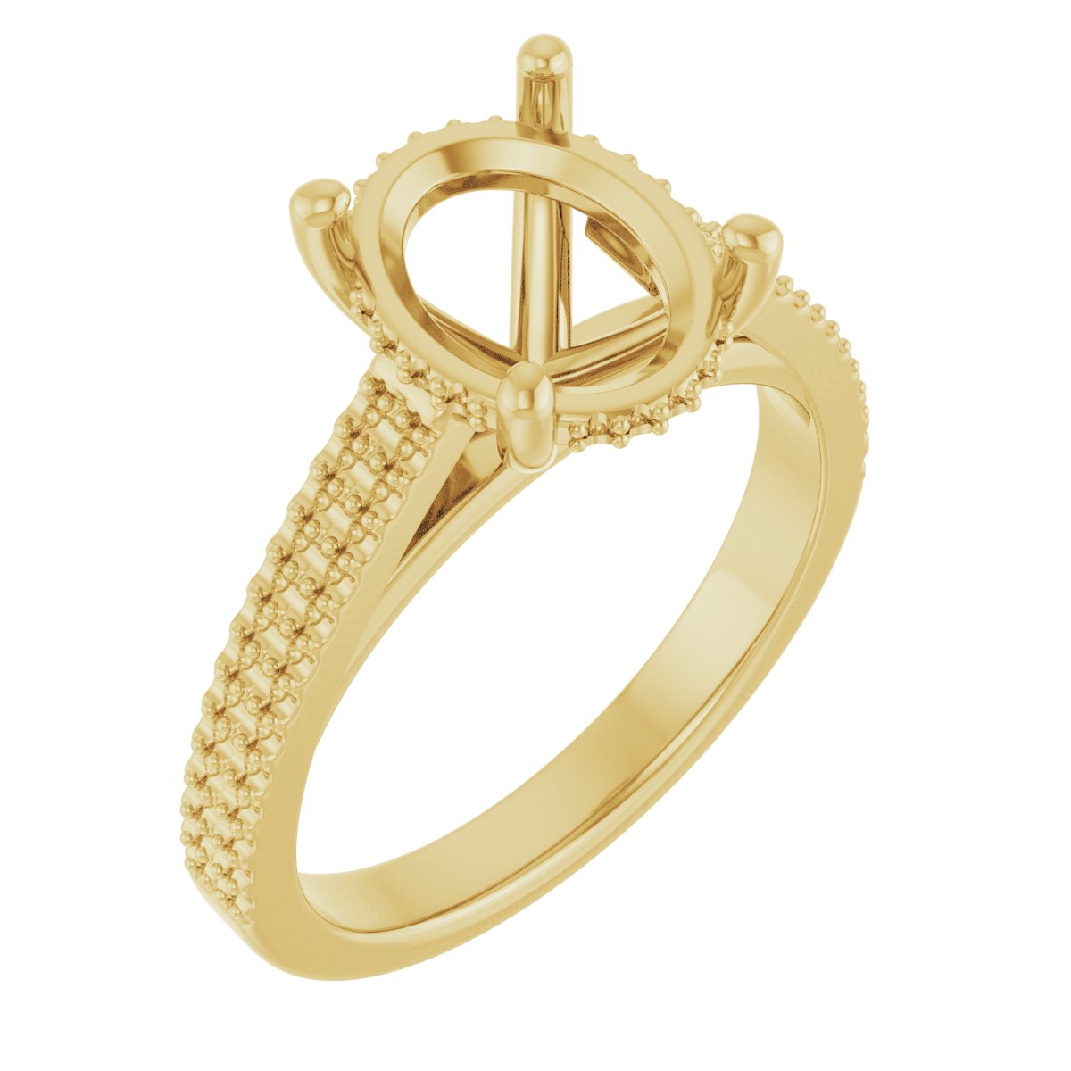 Hidden Halo-Style Engagement Ring