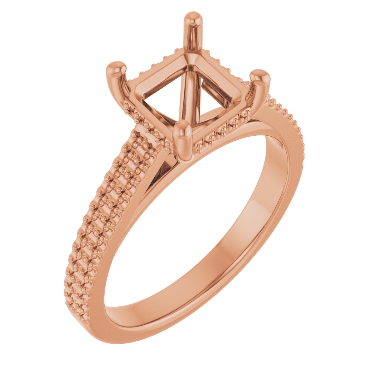 Hidden Halo-Style Engagement Ring