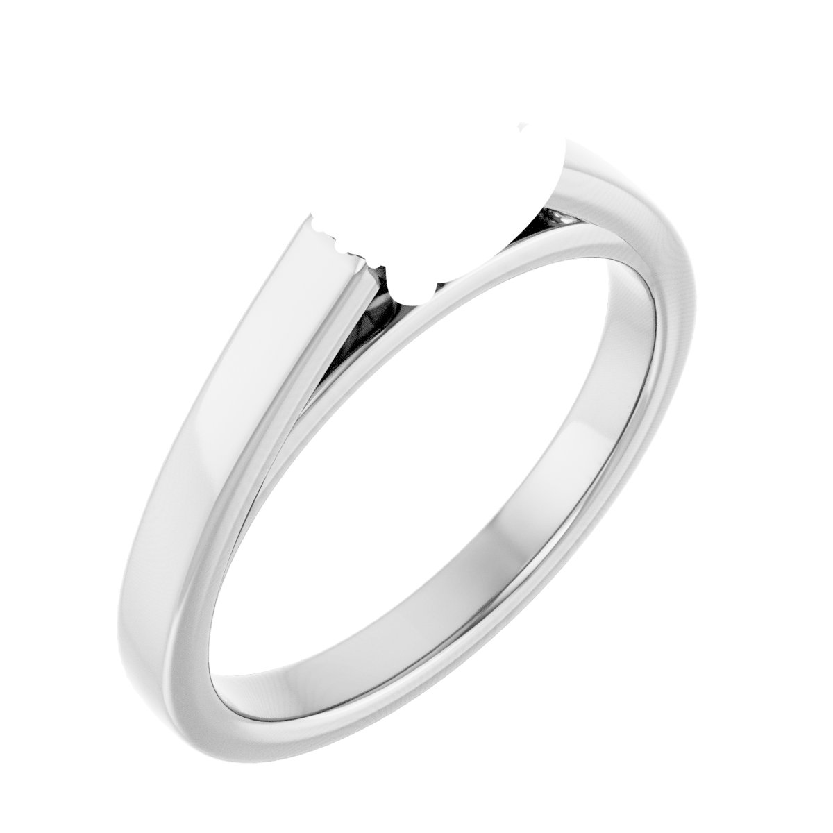 Hidden Halo-Style Engagement Ring