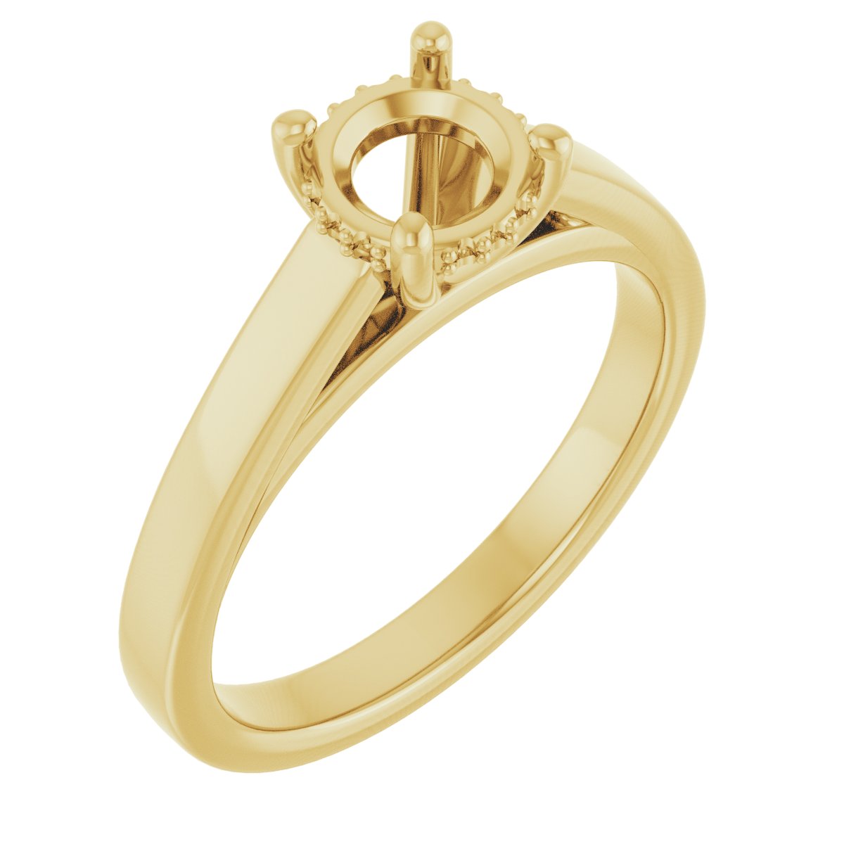 Hidden Halo-Style Engagement Ring