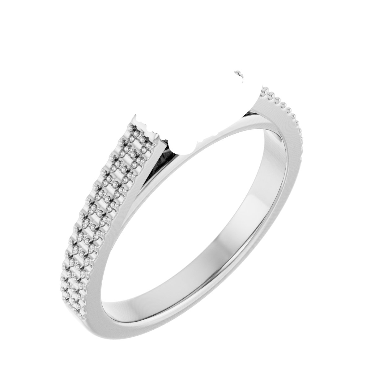 Hidden Halo-Style Engagement Ring