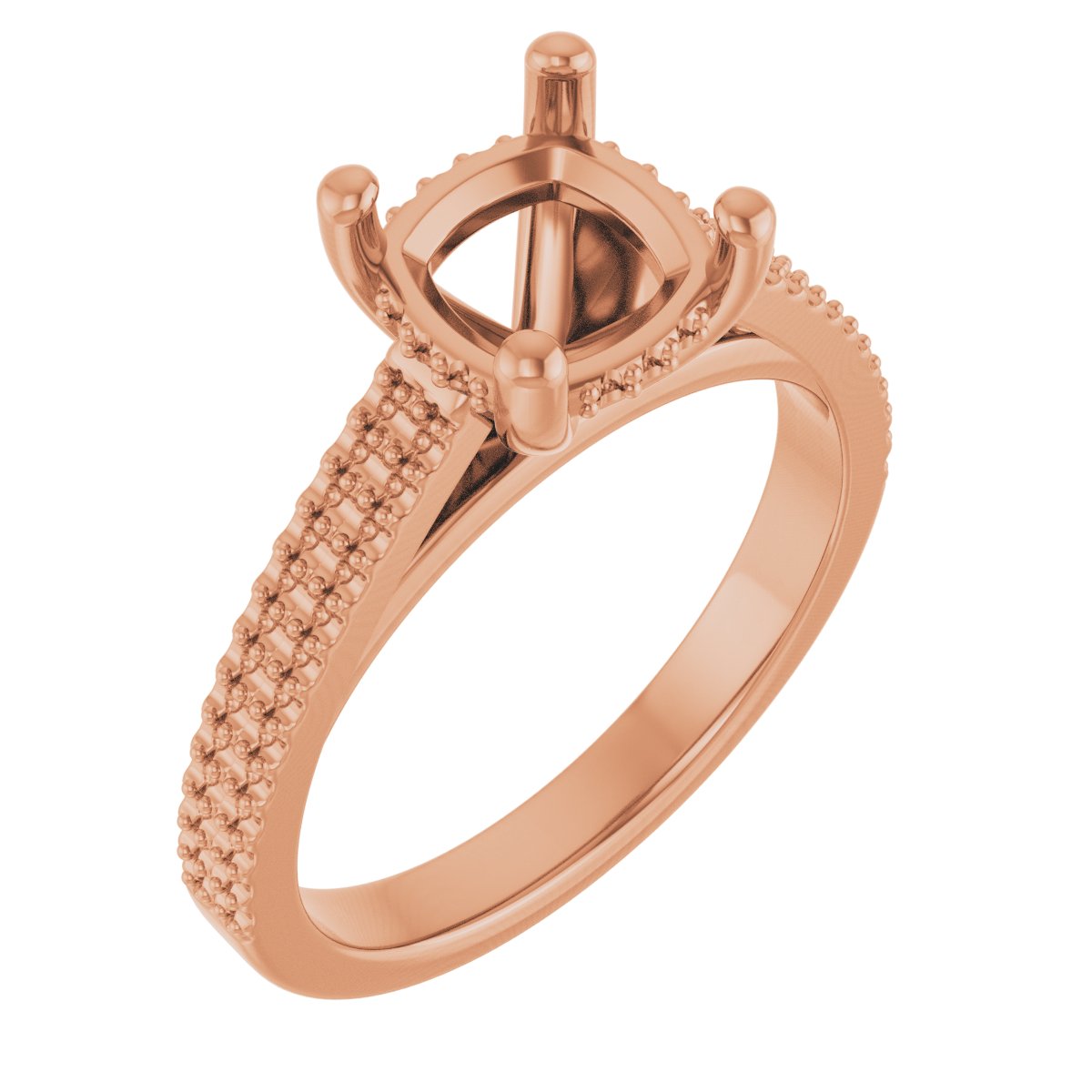 Hidden Halo-Style Engagement Ring