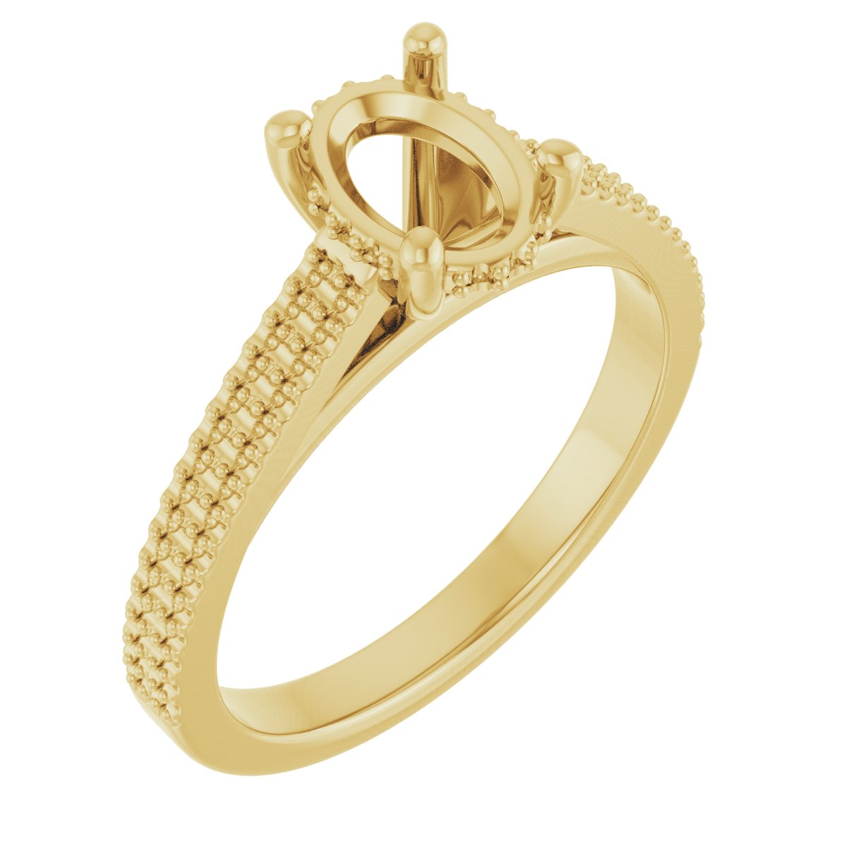 Hidden Halo-Style Engagement Ring