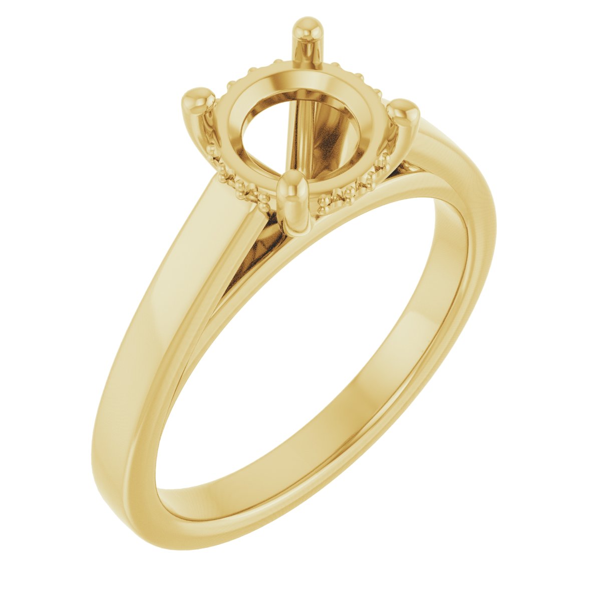 Hidden Halo-Style Engagement Ring
