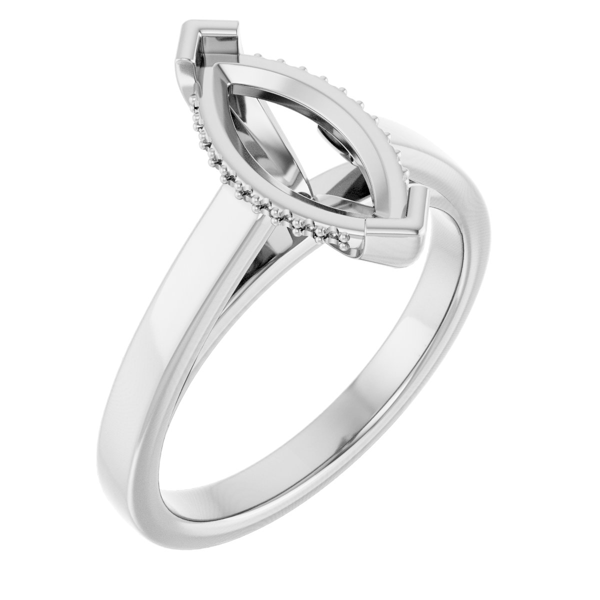 Hidden Halo-Style Engagement Ring