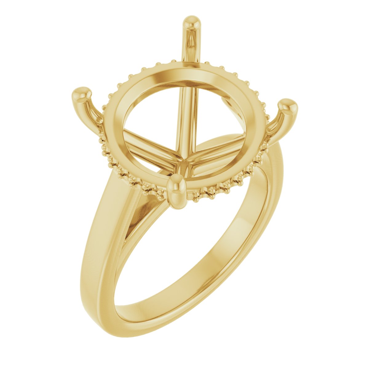 Hidden Halo-Style Engagement Ring