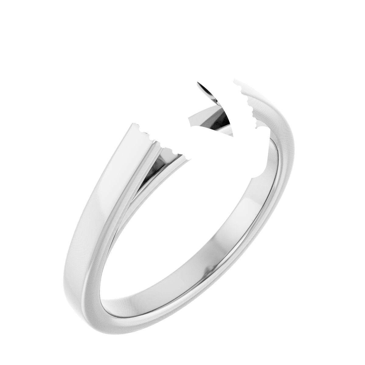 Hidden Halo-Style Engagement Ring
