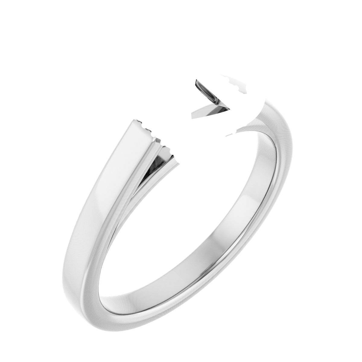 Hidden Halo-Style Engagement Ring