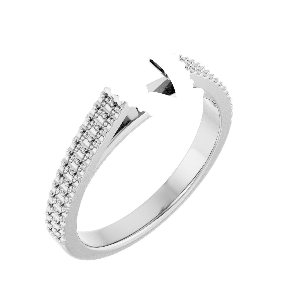 Hidden Halo-Style Engagement Ring