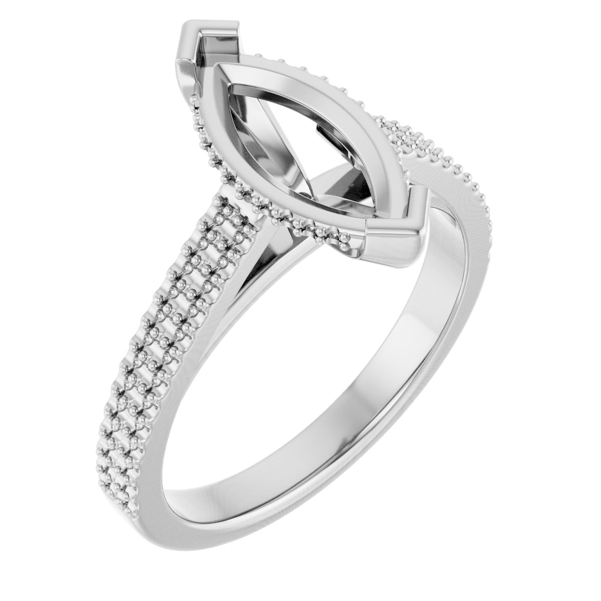 Hidden Halo-Style Engagement Ring