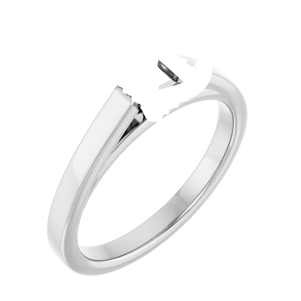Hidden Halo-Style Engagement Ring