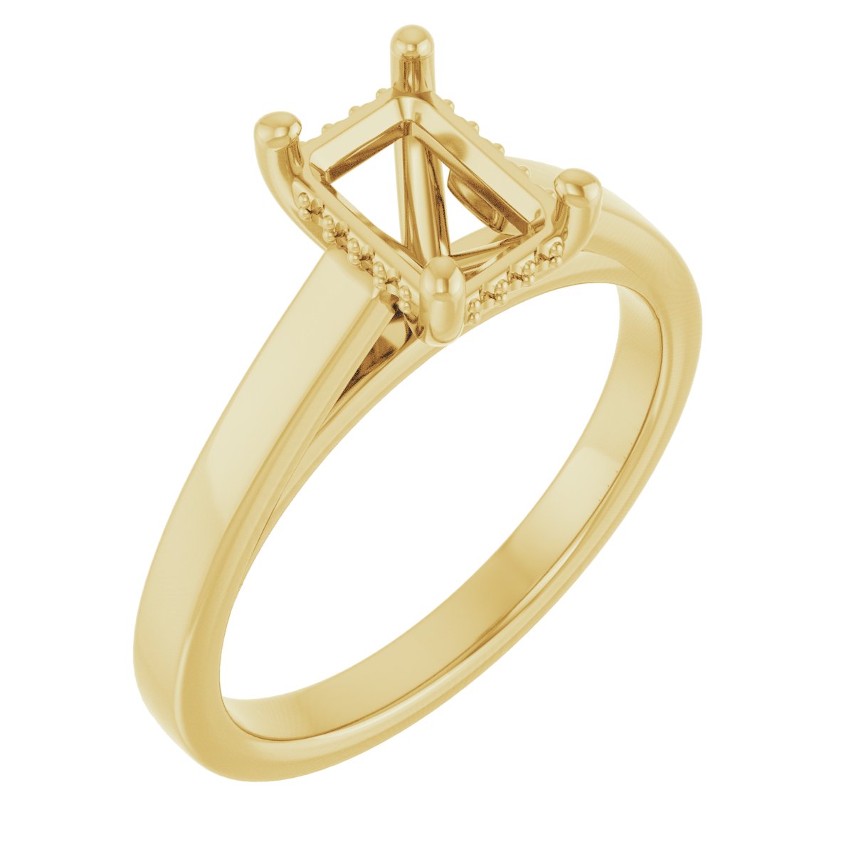 Hidden Halo-Style Engagement Ring