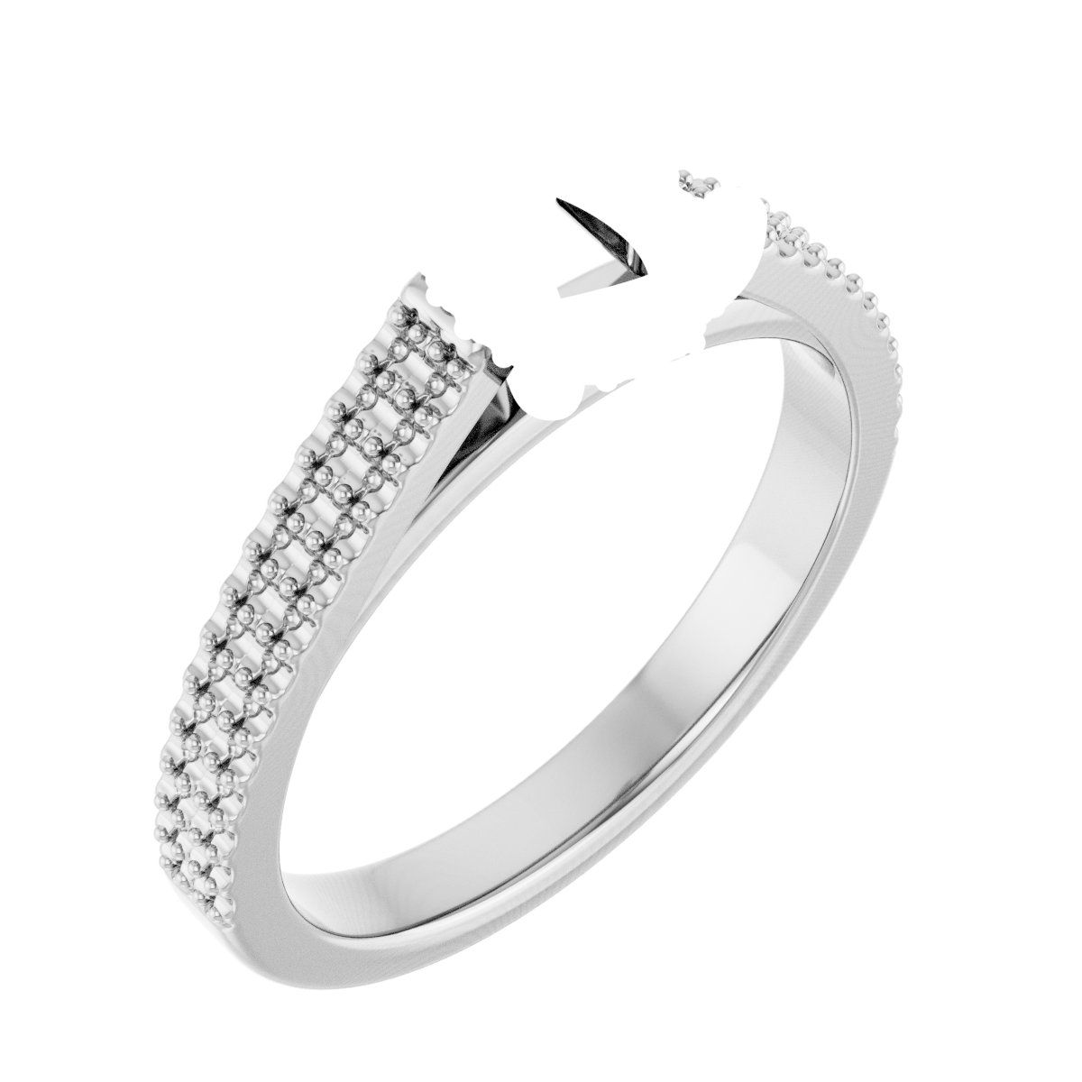 Hidden Halo-Style Engagement Ring