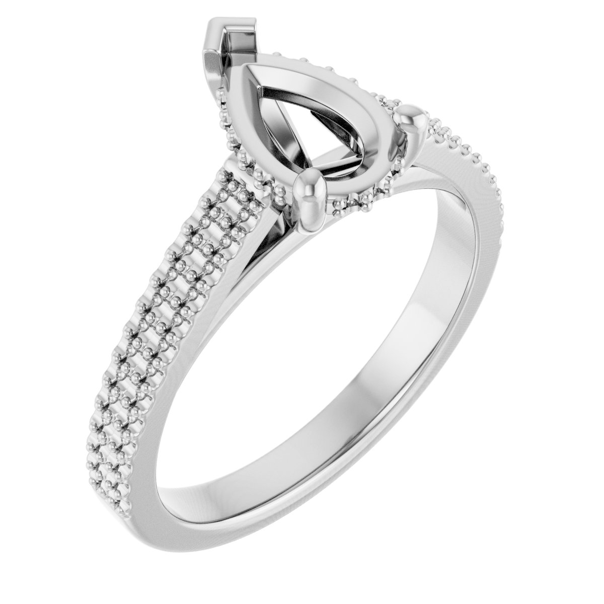 Hidden Halo-Style Engagement Ring