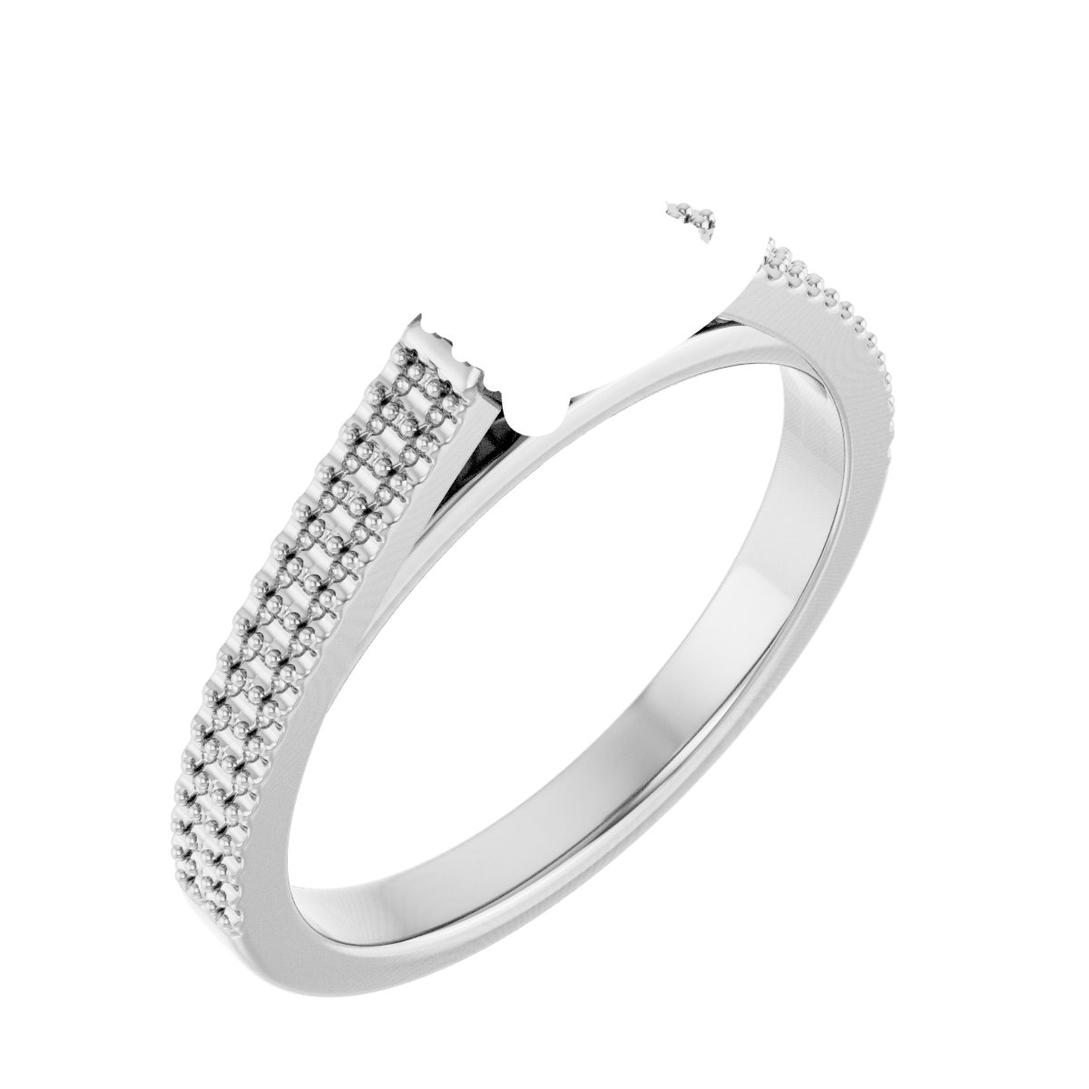 Hidden Halo-Style Engagement Ring
