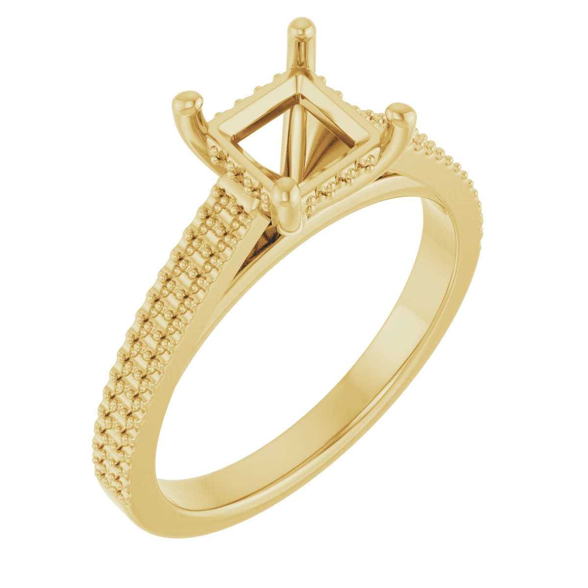 Hidden Halo-Style Engagement Ring