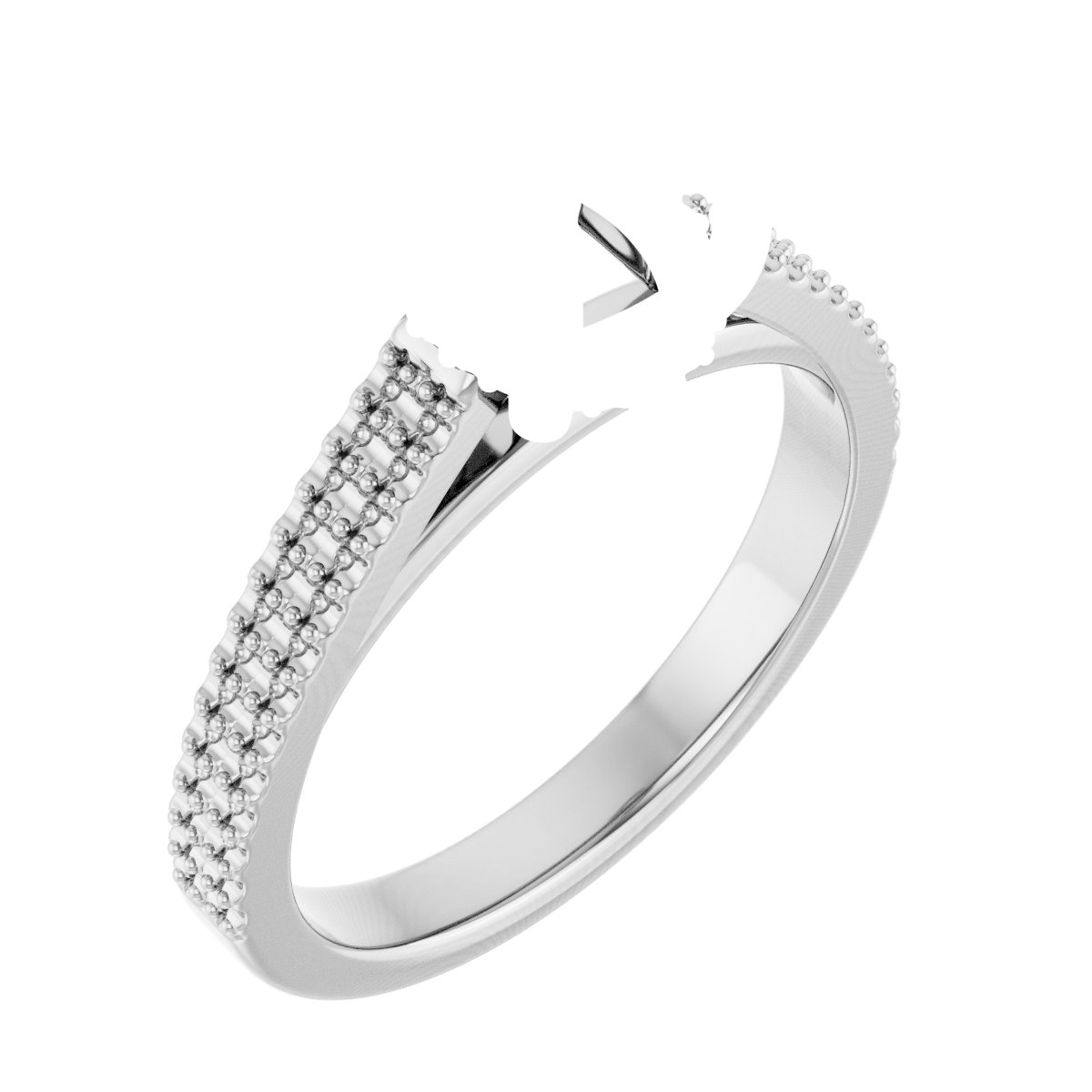 Hidden Halo-Style Engagement Ring