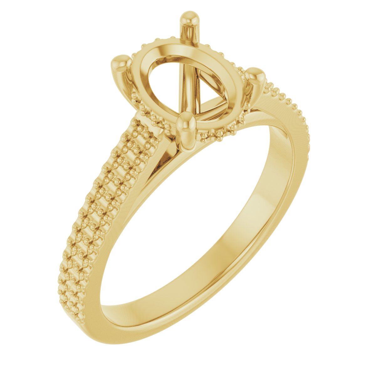 Hidden Halo-Style Engagement Ring
