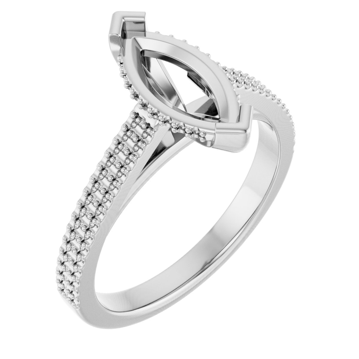 Hidden Halo-Style Engagement Ring