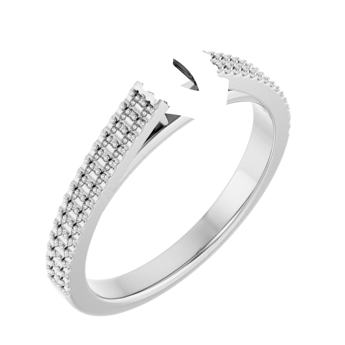 Hidden Halo-Style Engagement Ring