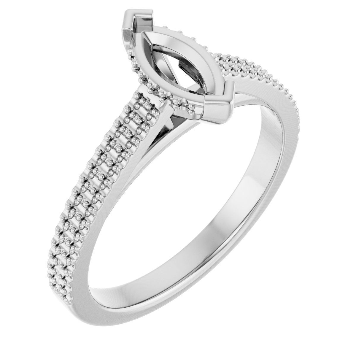 Hidden Halo-Style Engagement Ring