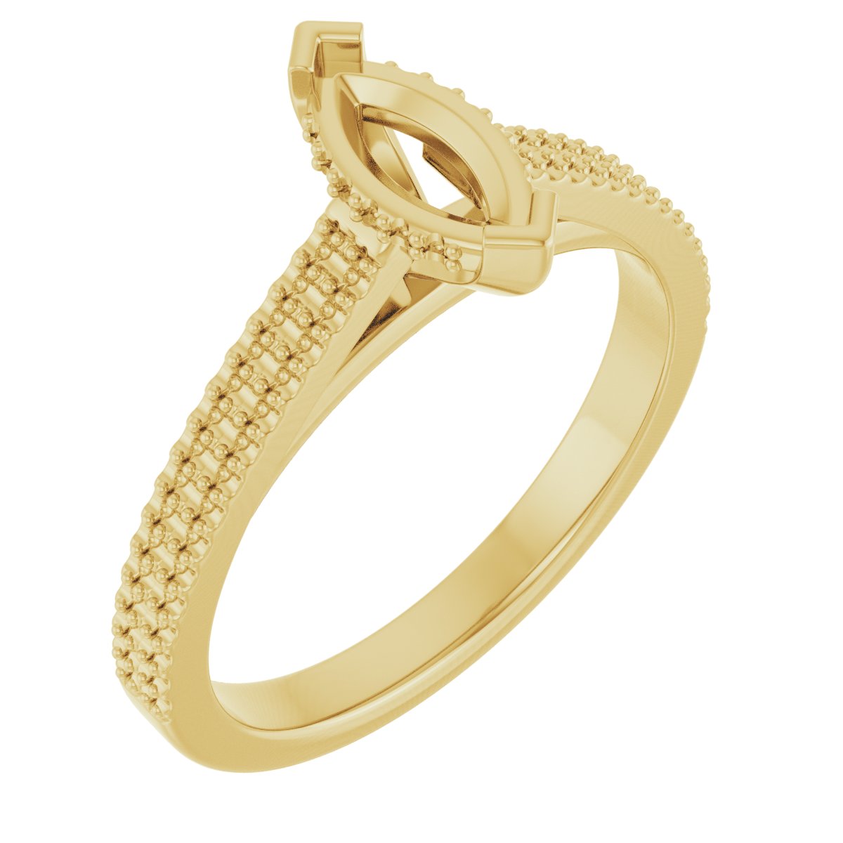 Hidden Halo-Style Engagement Ring