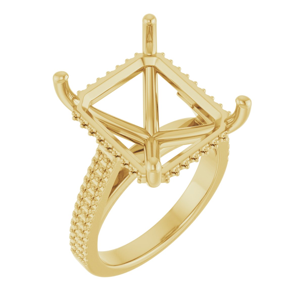 Hidden Halo-Style Engagement Ring