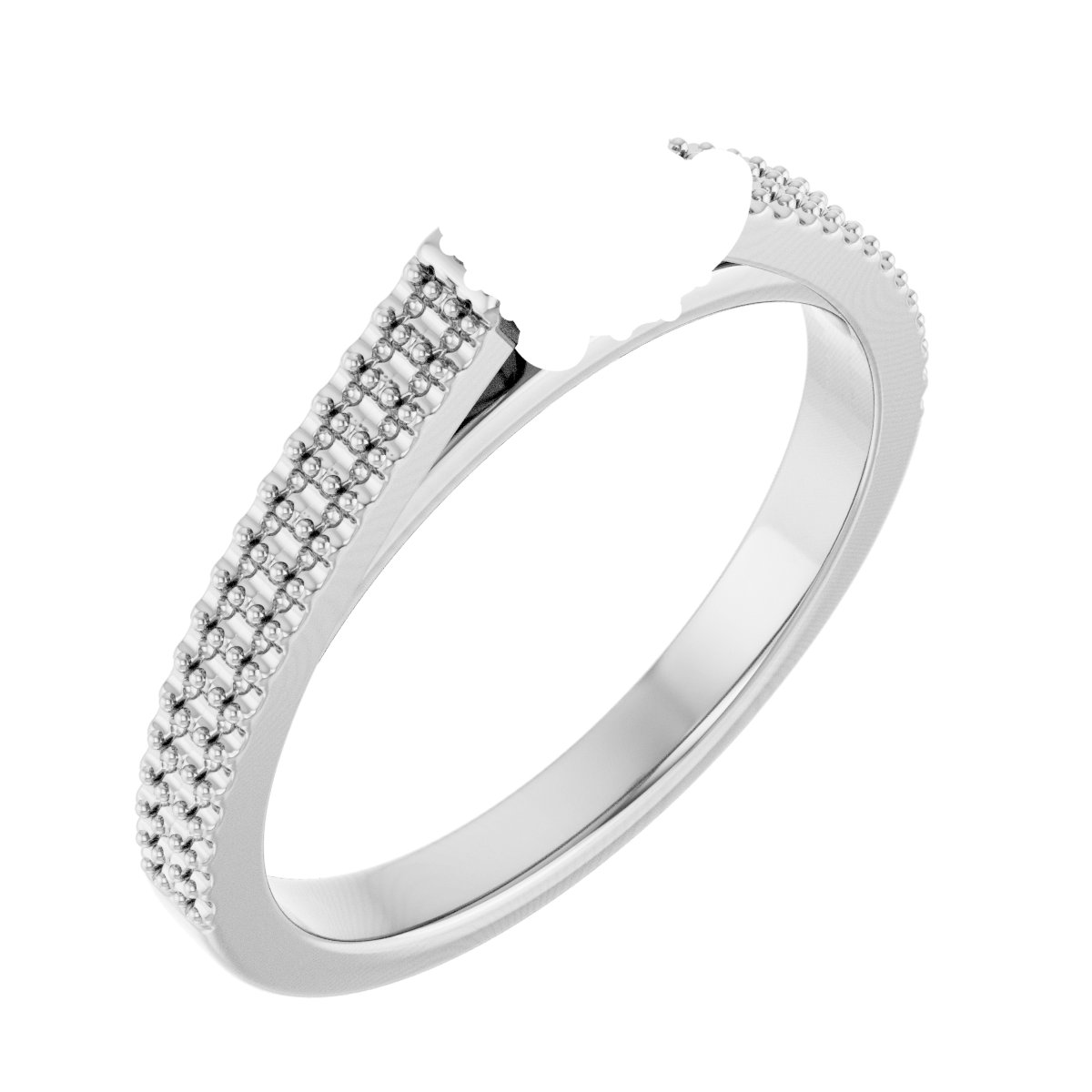 Hidden Halo-Style Engagement Ring