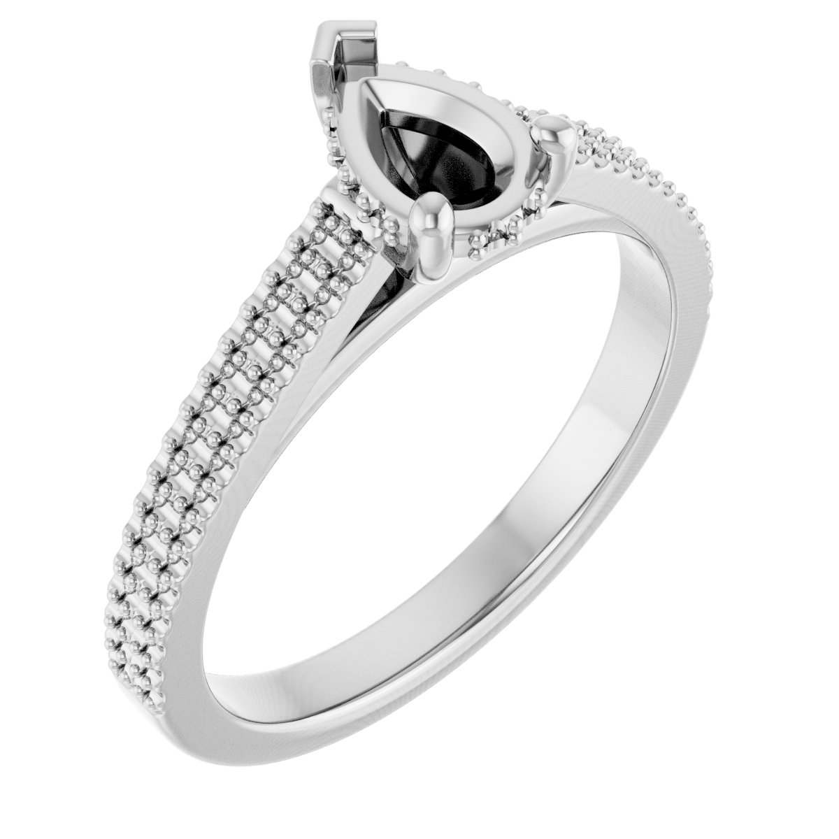 Hidden Halo-Style Engagement Ring