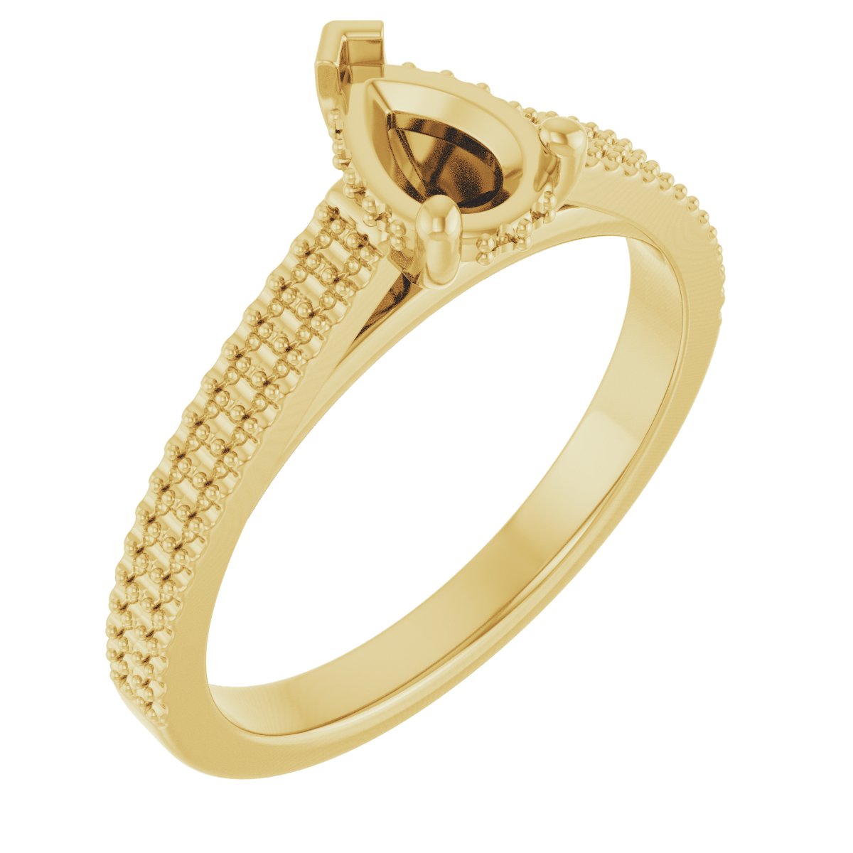 Hidden Halo-Style Engagement Ring
