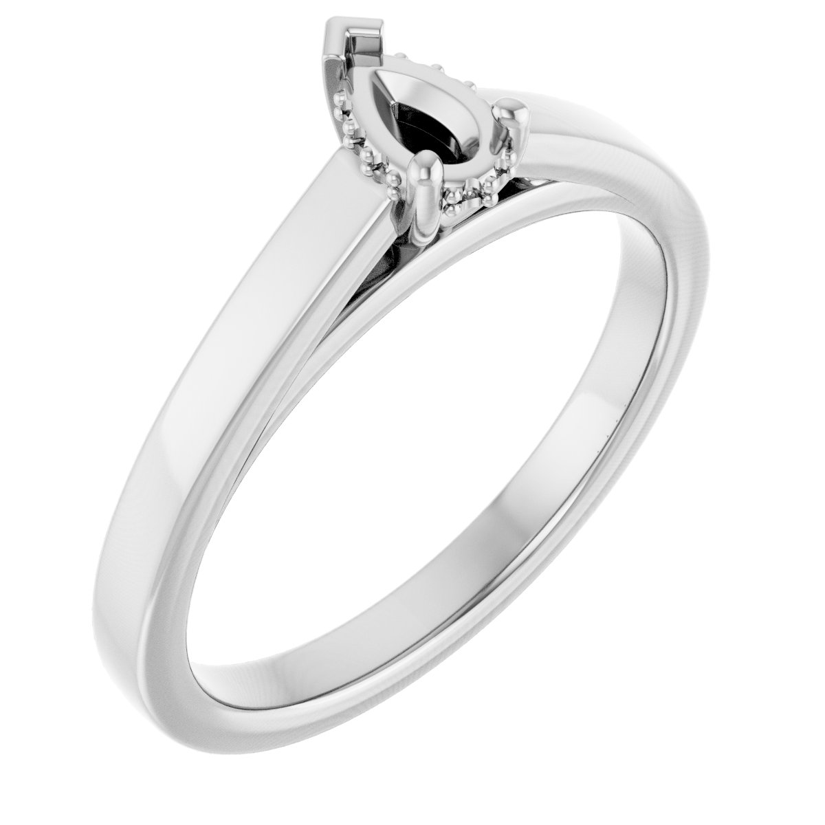 Hidden Halo-Style Engagement Ring