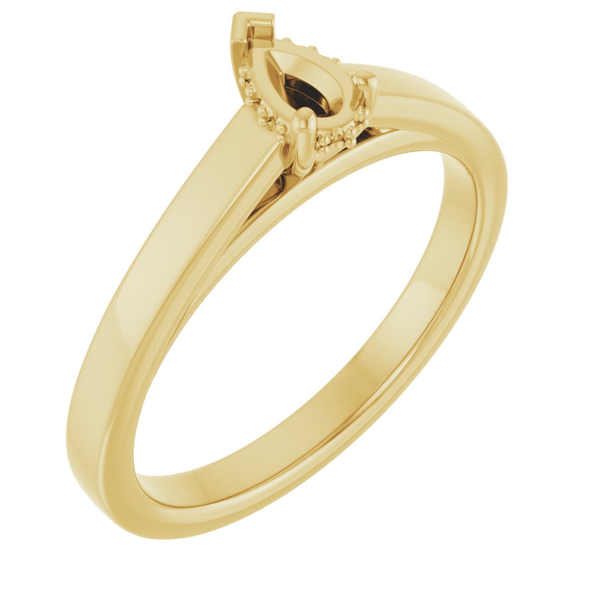 Hidden Halo-Style Engagement Ring