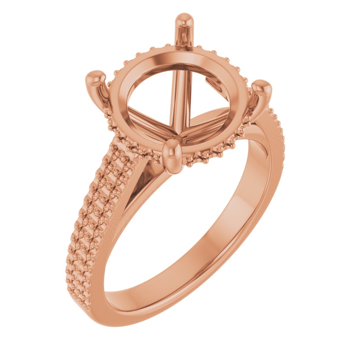 Hidden Halo-Style Engagement Ring