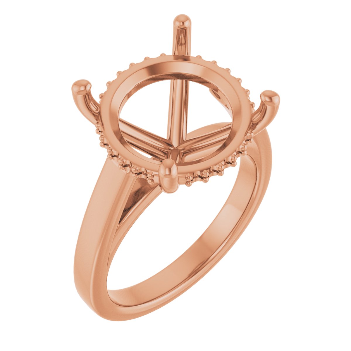 Hidden Halo-Style Engagement Ring