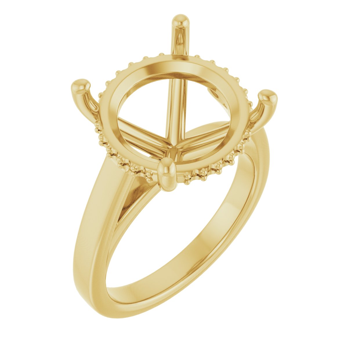 Hidden Halo-Style Engagement Ring