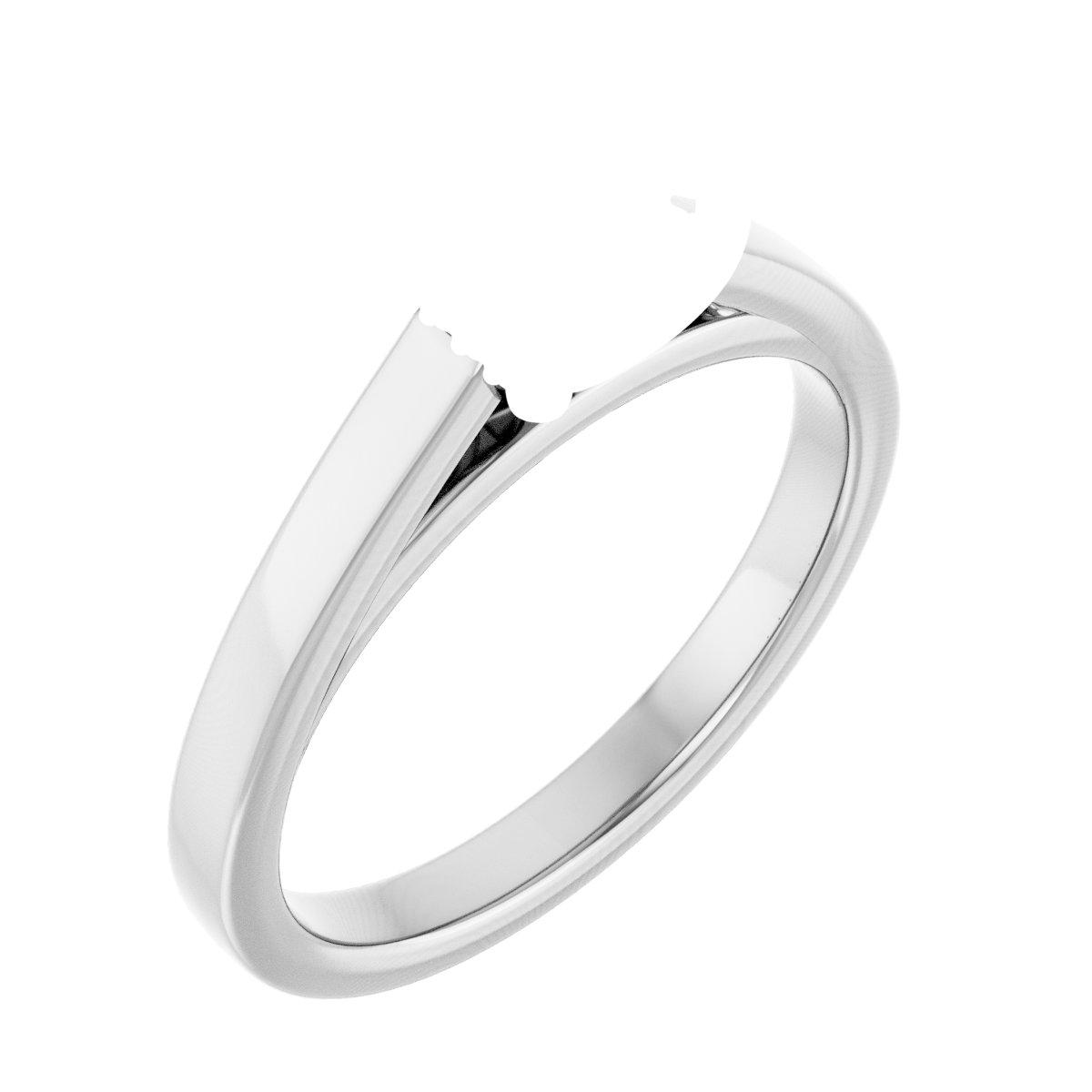 Hidden Halo-Style Engagement Ring