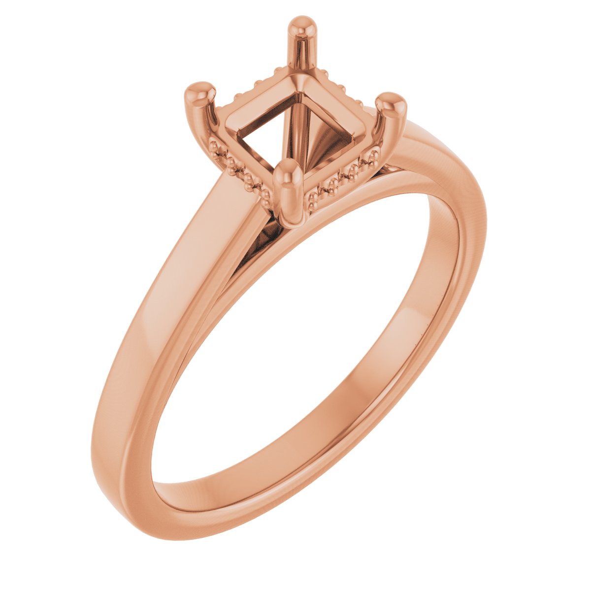 Hidden Halo-Style Engagement Ring