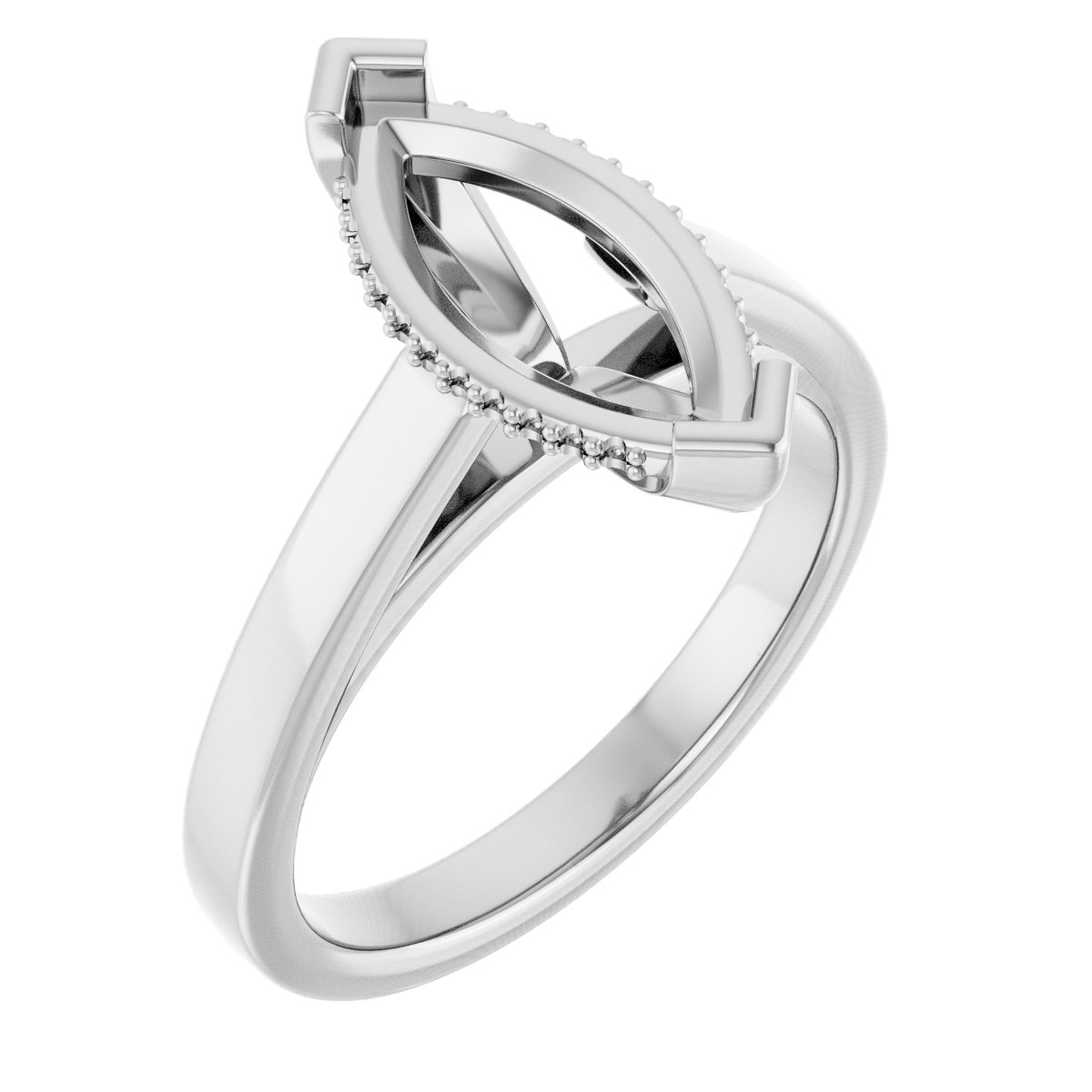 Hidden Halo-Style Engagement Ring