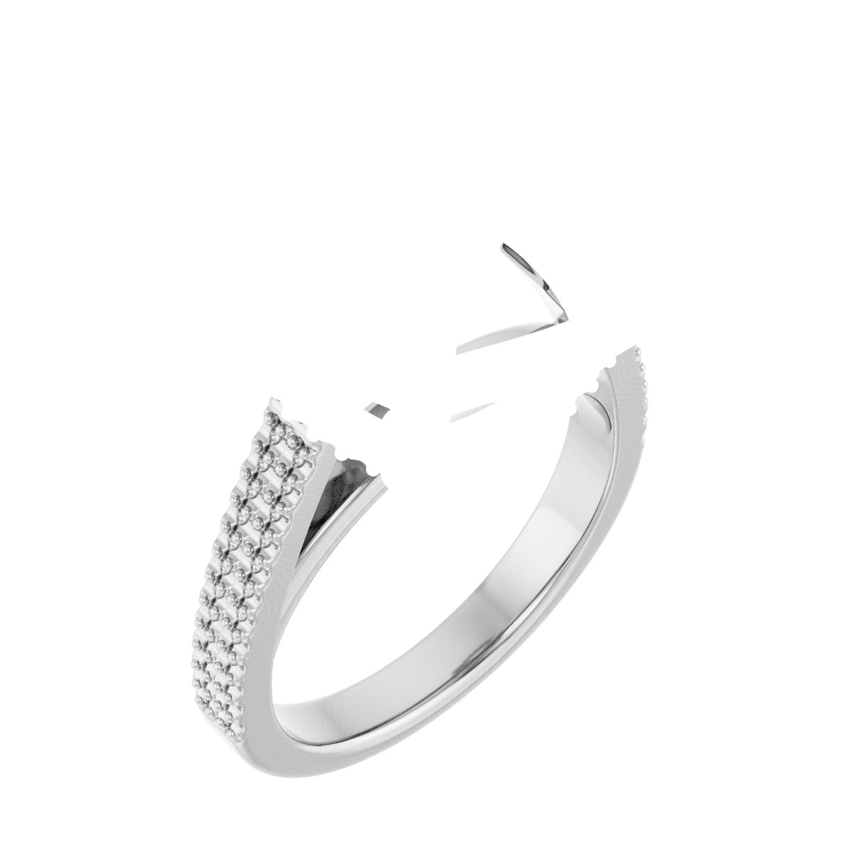 Hidden Halo-Style Engagement Ring
